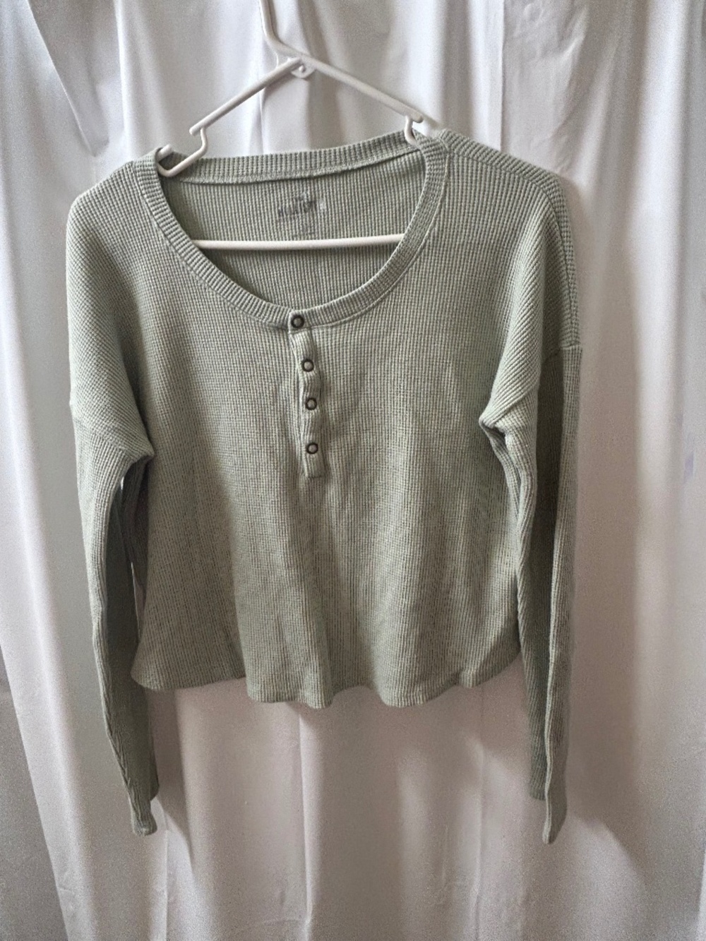 Hollister Waffle Print Longsleeve Top